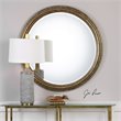 Bowery Hill Contemporary Decorative Mirror in Hammered Gold