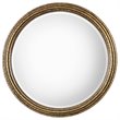 Bowery Hill Contemporary Decorative Mirror in Hammered Gold