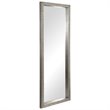 Bowery Hill Contemporary Floor Decorative Mirror in Silver