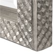 Bowery Hill Contemporary Floor Decorative Mirror in Silver