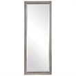 Bowery Hill Contemporary Floor Decorative Mirror in Silver