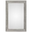 Bowery Hill Modern Decorative Glass Mirror in Antiqued Silver Edge