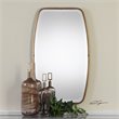 Bowery Hill Contemporary Decorative Mirror in Antiqued Gold