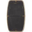 Bowery Hill Contemporary Decorative Mirror in Antiqued Gold
