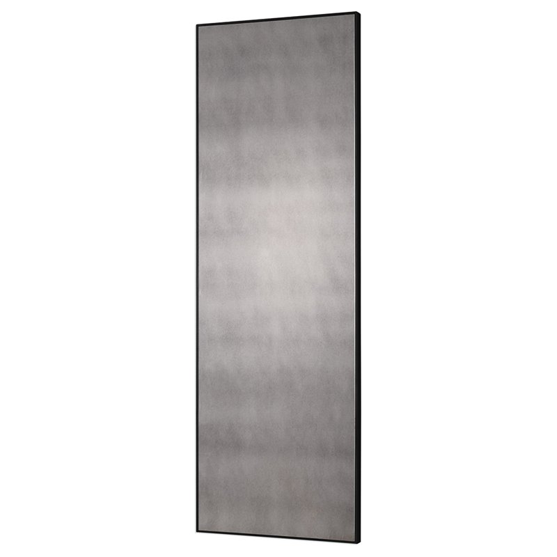 Bowery Hill Contemporary Decorative Mirror in Aged Black
