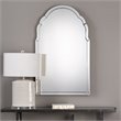 Bowery Hill Contemporary Arch Decorative Mirror in Black