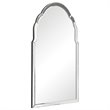 Bowery Hill Contemporary Arch Decorative Mirror in Black
