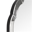 Bowery Hill Contemporary Arch Decorative Mirror in Black