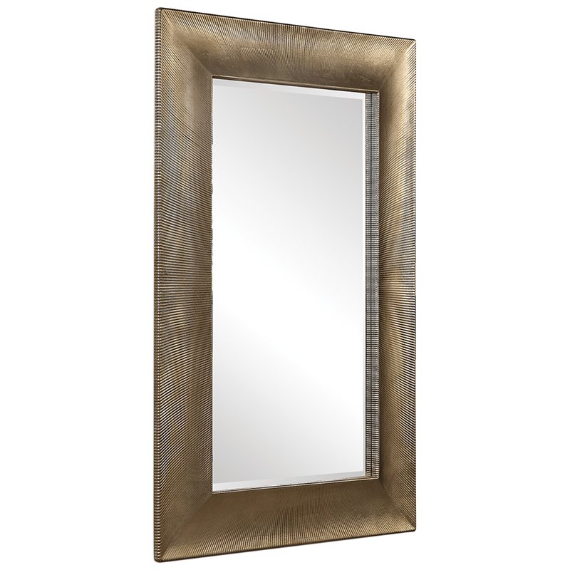 Bowery Hill Contemporary Decorative Mirror in Champagne