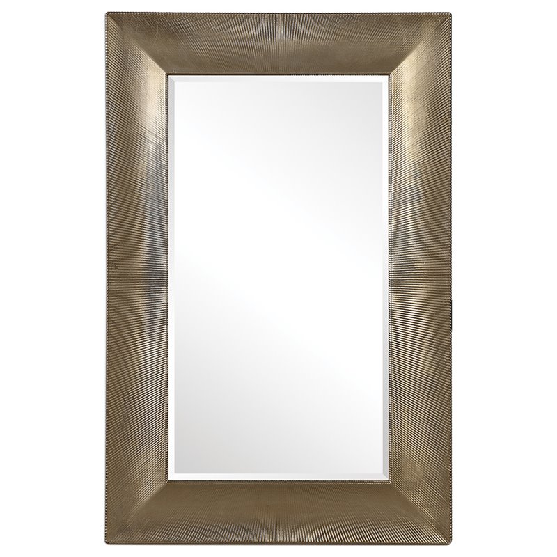 Bowery Hill Contemporary Decorative Mirror in Champagne