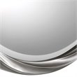 Bowery Hill Modern Decorative Glass Mirror in Silver Leaf Finish