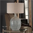 Bowery Hill Contemporary Glass Table Lamp in Blue and Green