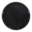 Bowery Hill Contemporary Round Mirror in Metallic Gold
