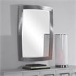 Bowery Hill Contemporary Mirror in Brushed Nickel