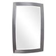Bowery Hill Contemporary Mirror in Brushed Nickel