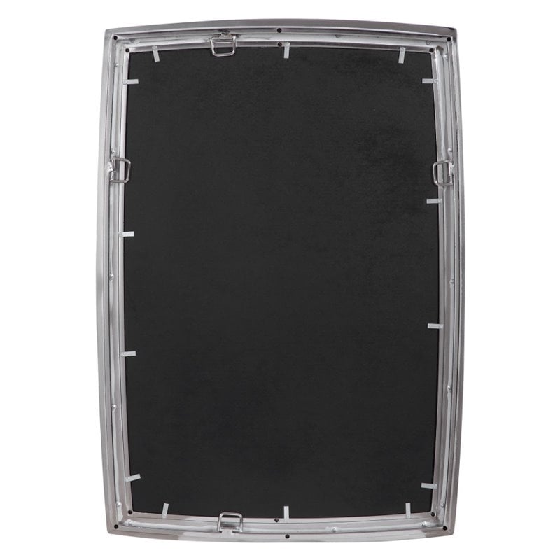 Bowery Hill Contemporary Mirror in Brushed Nickel