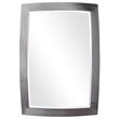 Bowery Hill Contemporary Mirror in Brushed Nickel