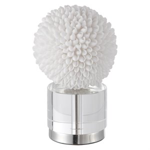 Bowery Hill Contemporary Sea Shell Sculpture in White