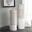 Bowery Hill Contemporary Vase in White (Set of 2)