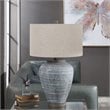 Bowery Hill Contemporary Light Table Lamp in Aqua Blue