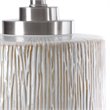 Bowery Hill Contemporary Cylinder Table Lamp in Aged White