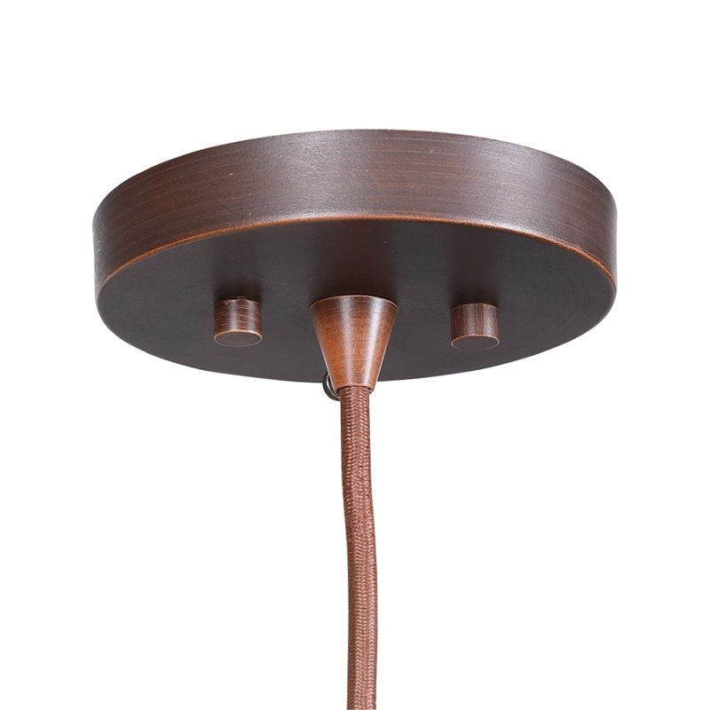 Bowery Hill Contemporary 1 Light Pendant in Aged Bronze