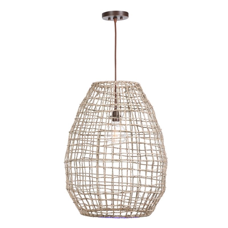 Bowery Hill Contemporary 1 Light Pendant in Aged Bronze