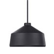 Bowery Hill Contemporary 1 Light Pendant in Matte Black