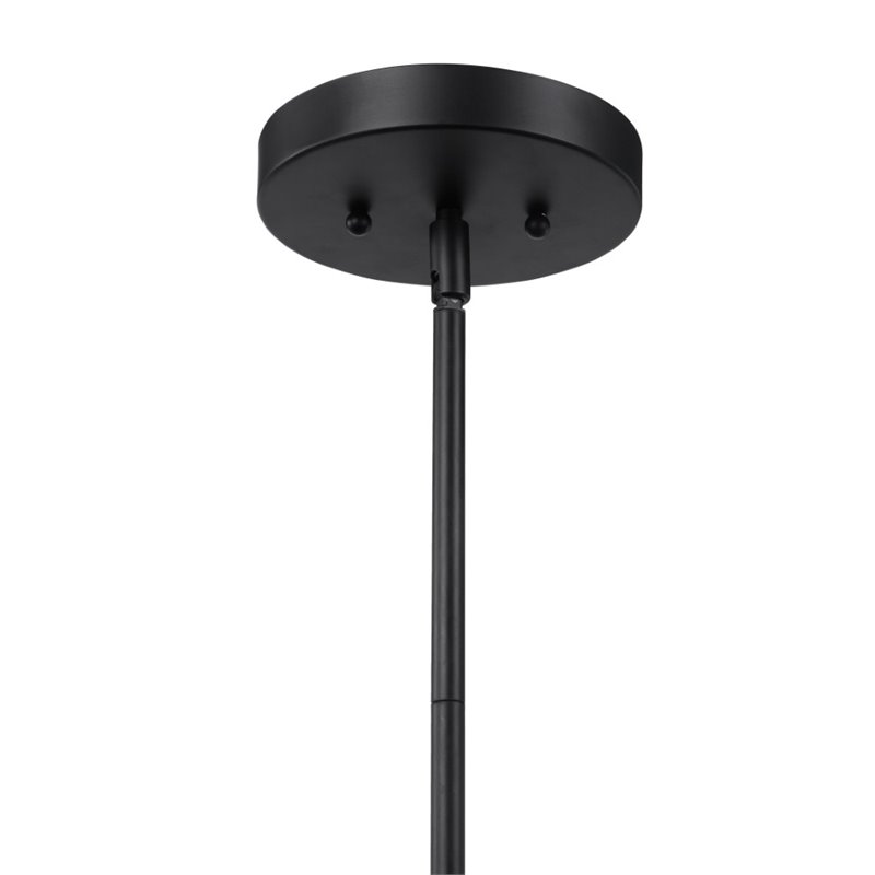 Bowery Hill Contemporary 1 Light Pendant in Matte Black