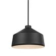 Bowery Hill Contemporary 1 Light Pendant in Matte Black
