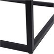 Bowery Hill Contemporary Marble End Table in Aged Black