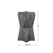 Bowery Hill Transitional MDF Wood/PU Accent Table in Gray/Gold