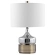 Bowery Hill Contemporary Mid Century Table Lamp in Chrome