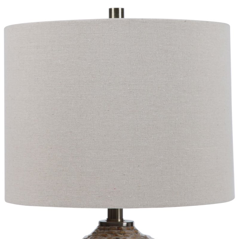Bowery Hill Contemporary Rustic Table Lamp in Rust Brown