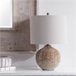 Bowery Hill Contemporary Rustic Table Lamp in Rust Brown