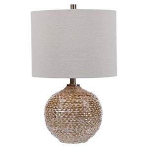 bowery hill contemporary rustic table lamp in rust brown