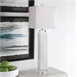 Bowery Hill Contemporary Buffet Lamp in Gloss White