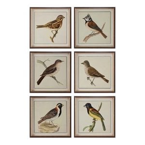 bowery hill contemporary bird prints (set of 6)
