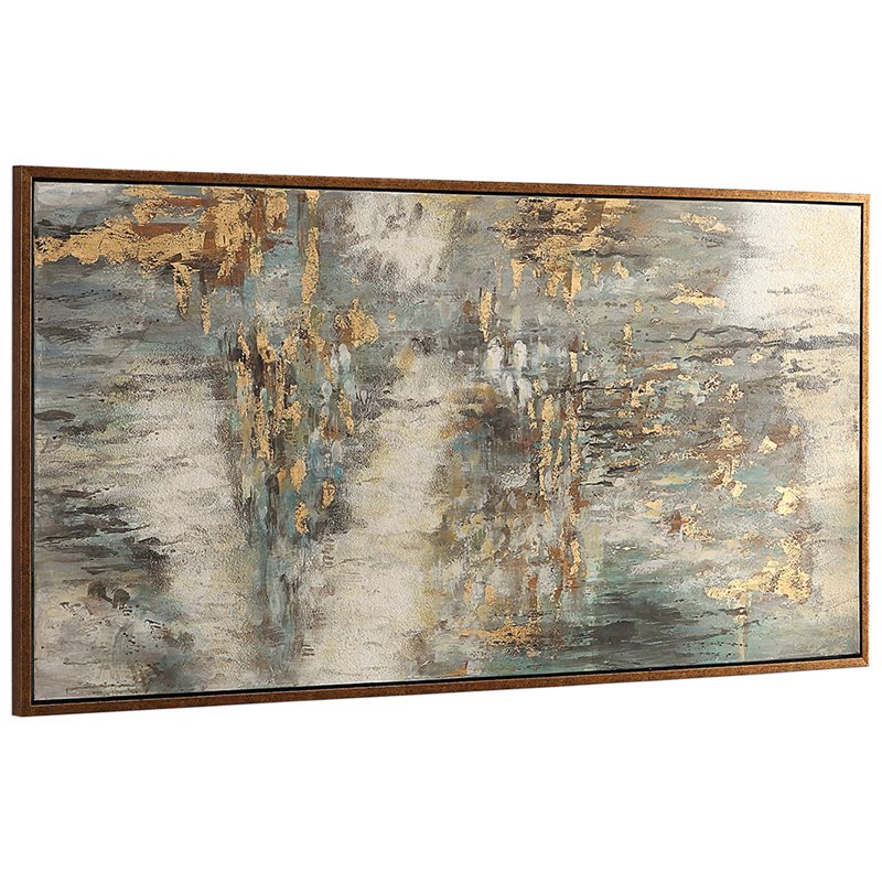 Bowery Hill Modern Behind The Falls Canvas Painting in Multicolor