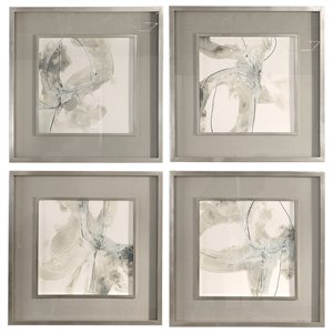 Bowery Hill Modern 4 Piece Divination Print Set in Multicolor