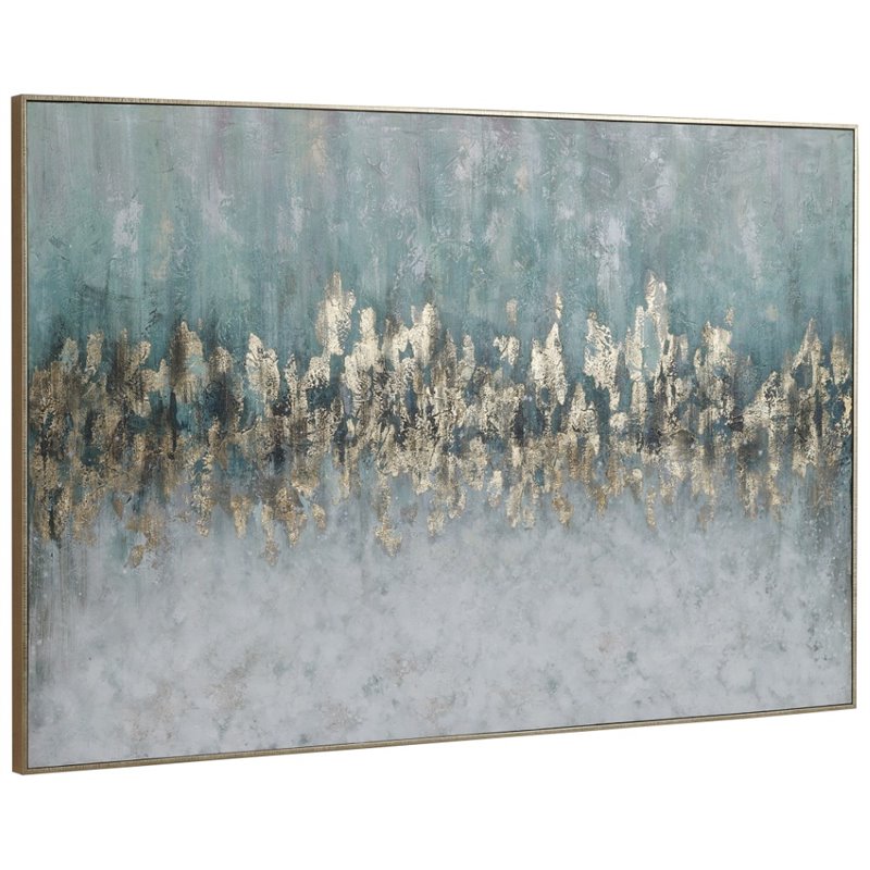 Bowery Hill Contemporary Divide Abstract Hand Painted Art
