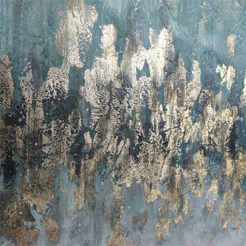 Bowery Hill Contemporary Divide Abstract Hand Painted Art