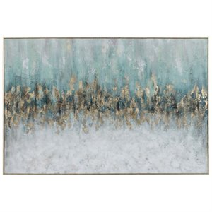 Bowery Hill Contemporary Divide Abstract Hand Painted Art