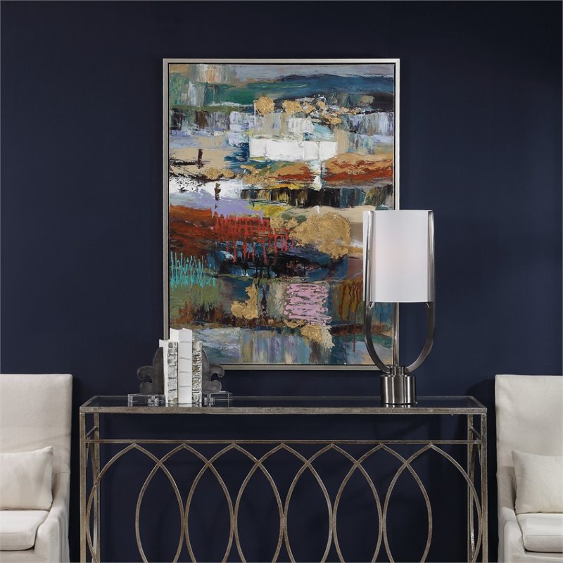 Bowery Hill Contemporary Abstract Hand Painted Canvas