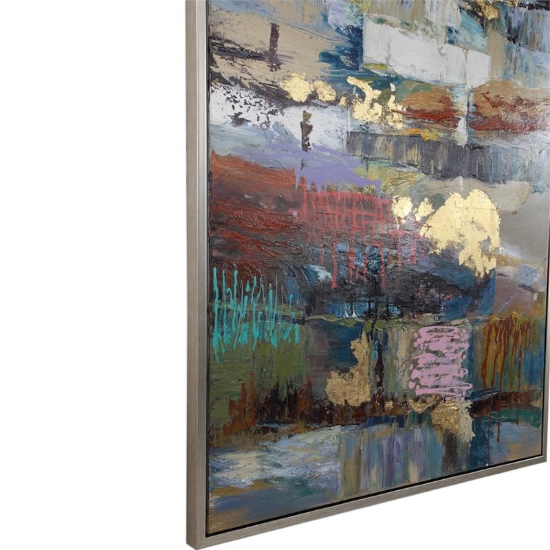 Bowery Hill Contemporary Abstract Hand Painted Canvas