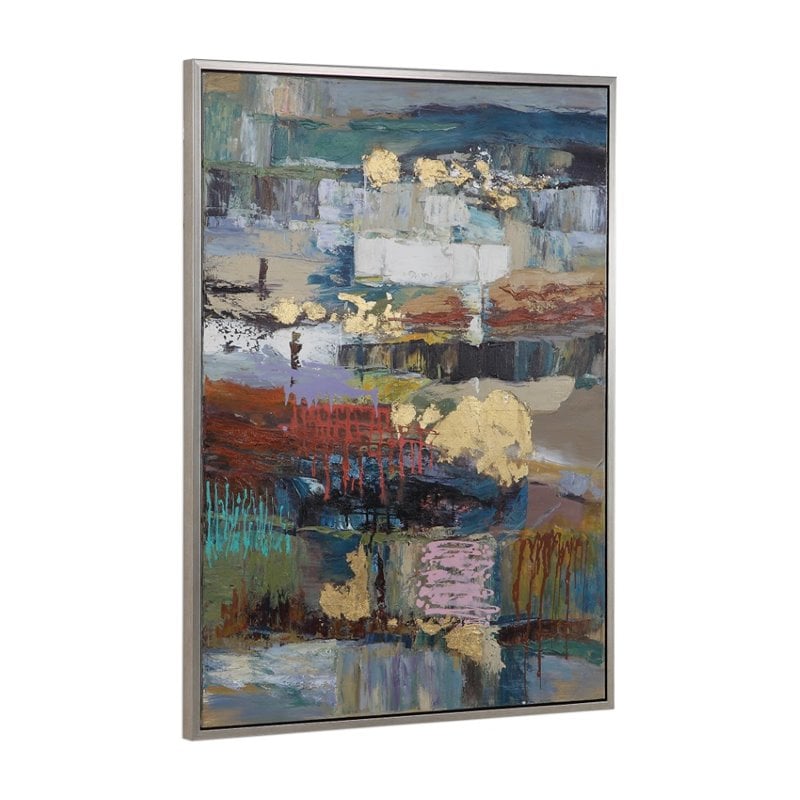 Bowery Hill Contemporary Abstract Hand Painted Canvas