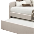 Bowery Hill Contemporary Daybed and Trundle in Beige Fabric