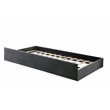 Bowery Hill Contemporary Contemporary Fabric Daybed with Trundle in Gray
