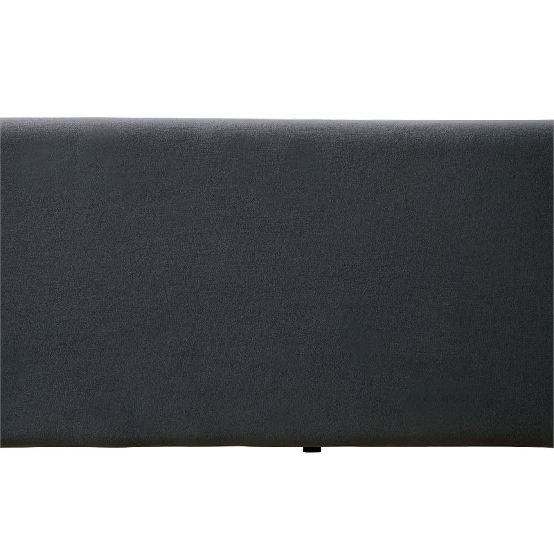 Bowery Hill Contemporary Contemporary Fabric Daybed with Trundle in Gray