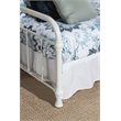 Bowery Hill Contemporary Metal Twin Daybed in Soft White